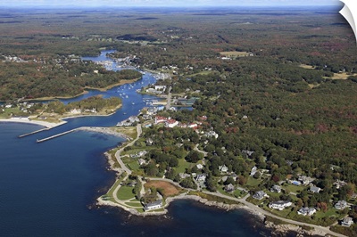 Old Fort Point, Great Hill, Kennebunkport, Maine, USA - Aerial Photograph