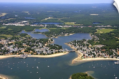Onset Harbor, Wareham, Massachusetts, USA - Aerial Photograph