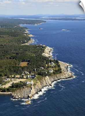 Pemaquid Point Lighthouse, Pemaquid, Maine - Aerial Photograph