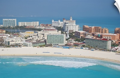 Punta Cancun Hotel District, Cancun, Mexico - Aerial Photograph