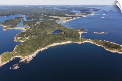 Small Point. Phippsburg, Maine, USA - Aerial Photograph