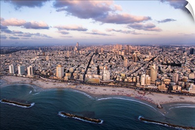 Sunset, Tel Aviv - Aerial Photograph