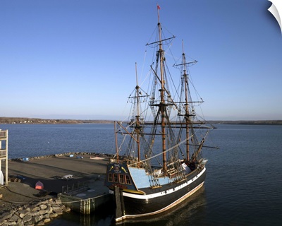 The Hector at Hector Heritage Quay, Pictou, Nova Scotia - Aerial Photograph
