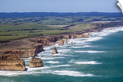 The Twelve Apostles In Port Campbell National Park, Australia - Aerial Photograph