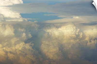 Thunderstorms At Sunset - Aerial Photograph