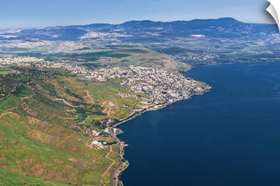 Tiberias, Sea of Galilee, Israel - Aerial Photograph