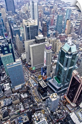 Time Square, New York City - Aerial Photograph