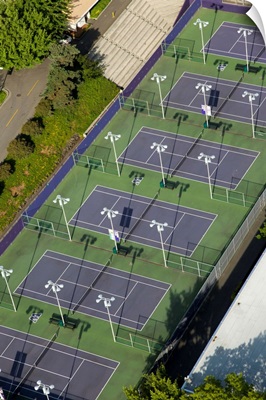 University of Washington Tennis Courts, Seattle - Aerial Photograph