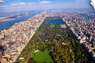Upper West Side, Central Park, New York City - Aerial Photograph