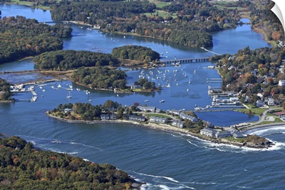 York Harbor, York, Maine, USA - Aerial Photograph