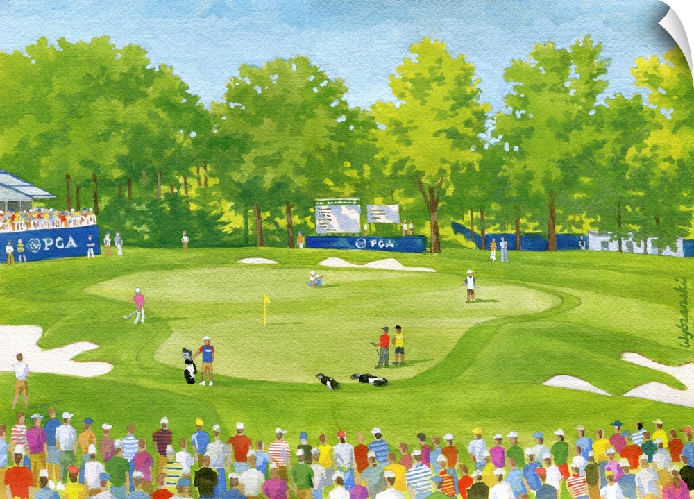 Live artwork from the PGA Championship.