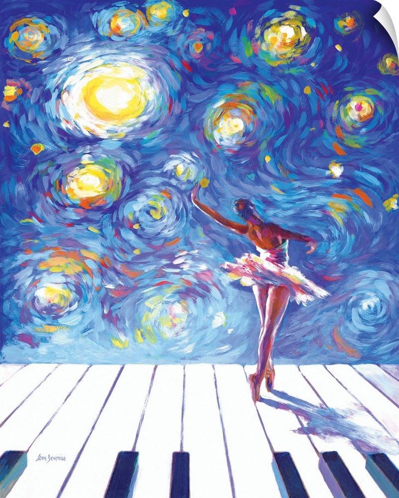Van Gogh's Ballerina Reaching For The Stars
