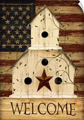 Americana Welcome Birdhouse