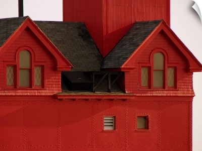 Big Red Lighthouse Holland MI Close Up