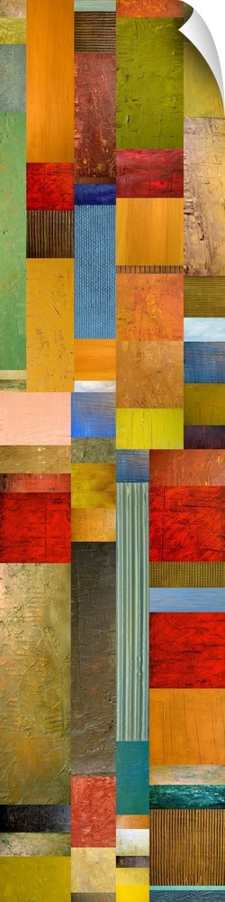 Contemporary colorful abstract artwork.