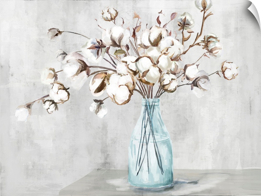 Cotton In Vase