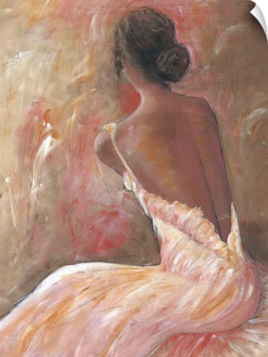 Pink seated lady