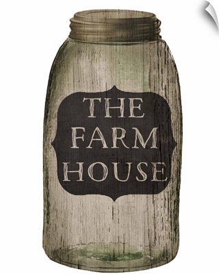 Shape Cut Farm House Jar