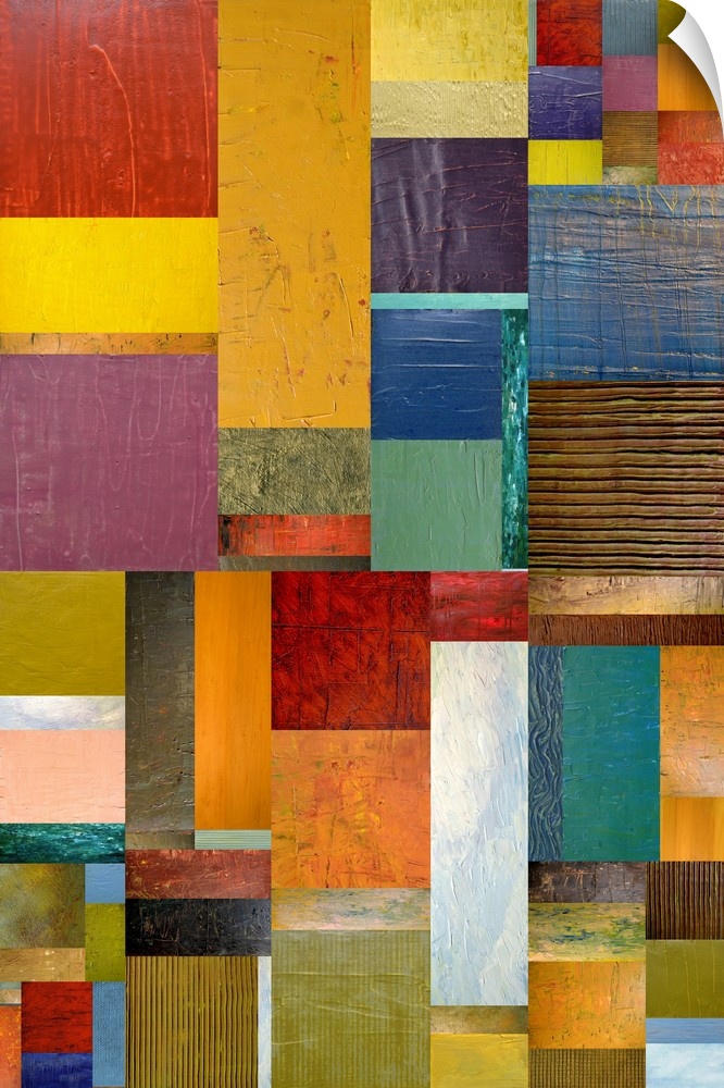 Contemporary colorful abstract artwork.