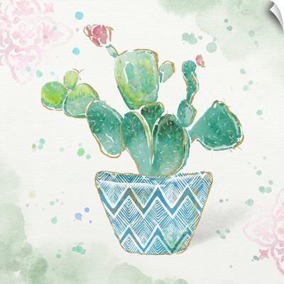 Watercolor Cacti IV