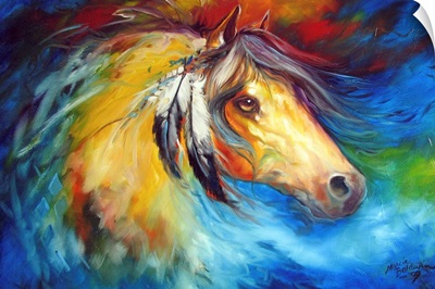 Blue Thunder Indian War Pony