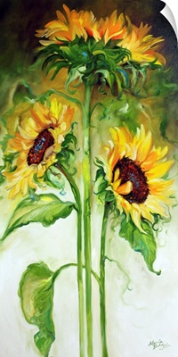 Triple Sunny Sunflowers