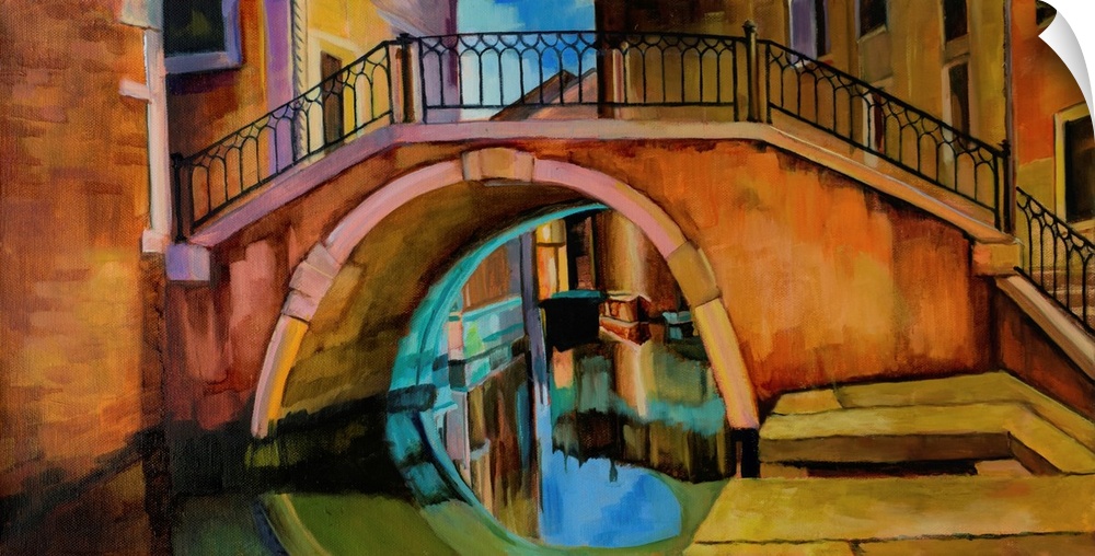 Bridge over canal in Venice.