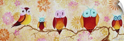 Chi Omega Owl Painting