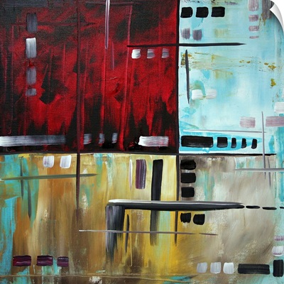 In The Maze 1 - Contemporary Modern Abstract Painting