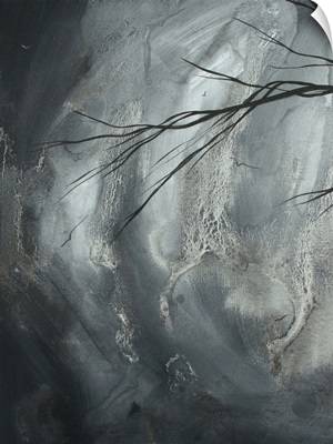 Lunar Moon I - Abstract Gothic Landscape Painting