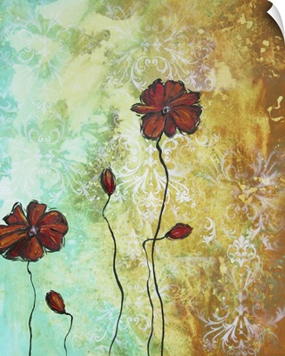 Poppy Love - Abstract Poppy Flower Painting