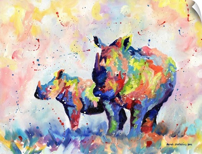 Colorful Rhinos