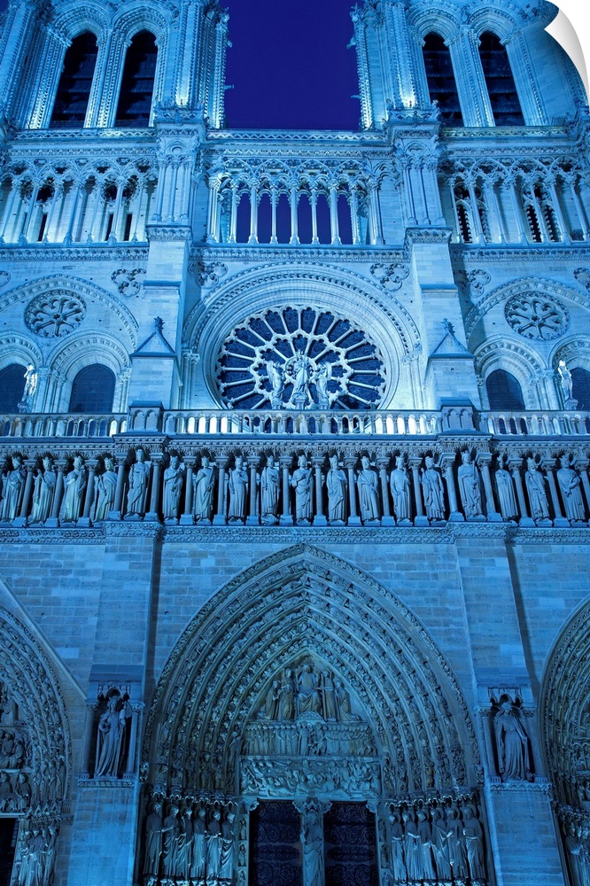 Notre Dame Cathedral by Night