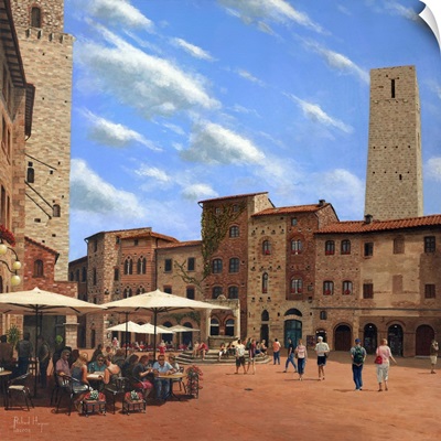 Piazza Della Cisterna, San Gimignano, Tuscany
