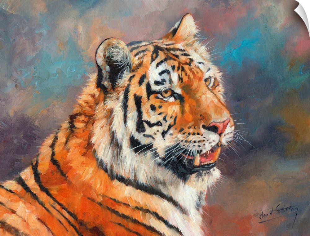 Amur Tiger, oil on canvas