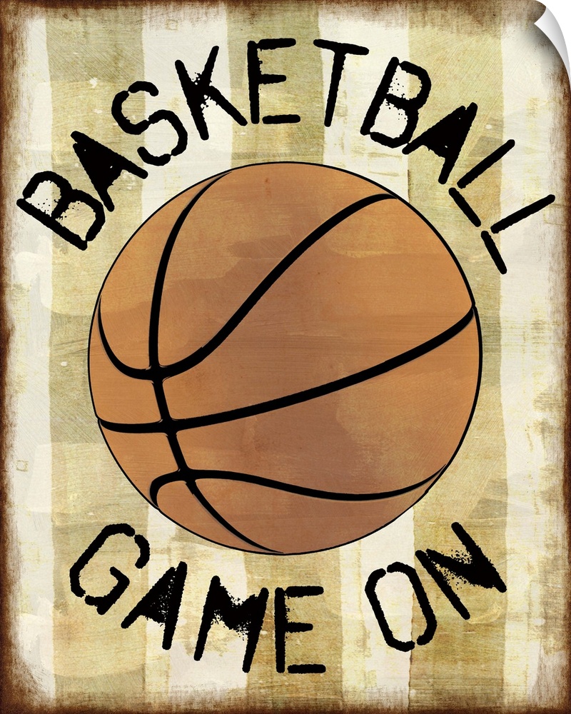 Basketball Game On Graphic Art