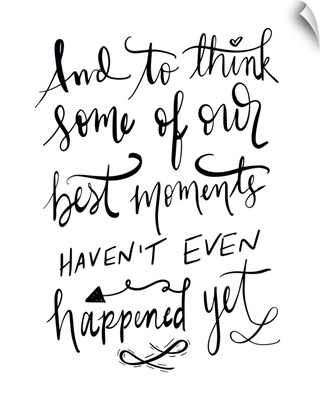 Best Moments - Hand Lettered