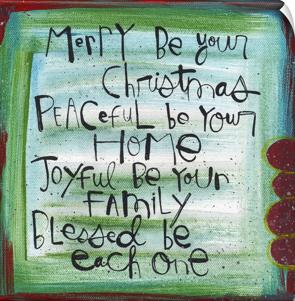 A joyful Christmas blessing, handwritten in fun and whimsical text.