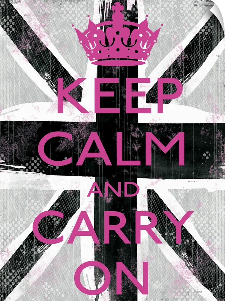 Keep Calm black pink