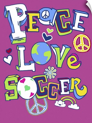 Peace love soccer