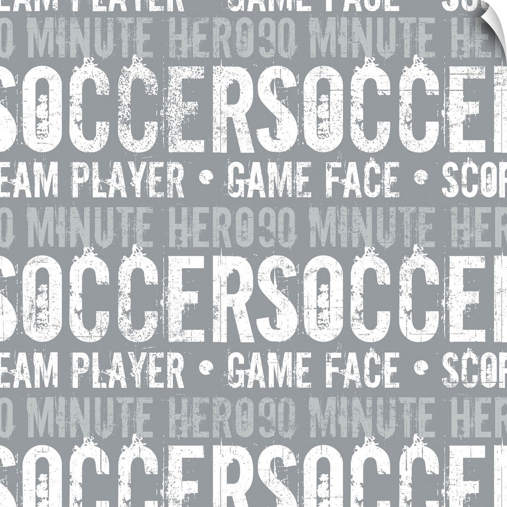 Soccer Typography Art