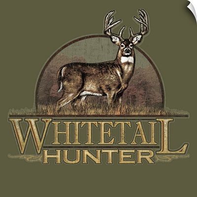 Whitetail hunter vignette