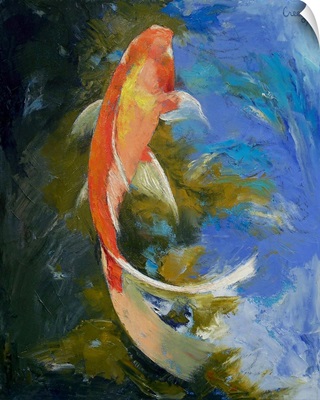 Butterfly Koi Painting