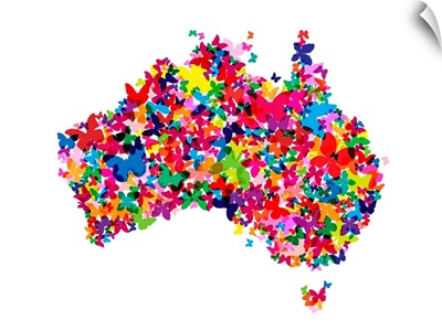 Australia Butterfly Map