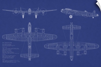 Avro Lancaster Bomber Blueprint