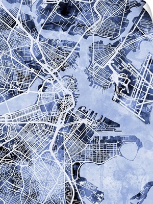 Boston Massachusetts Street Map