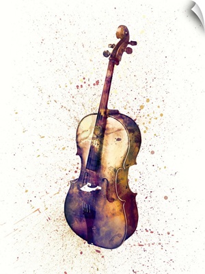 Cello Abstract Watercolor