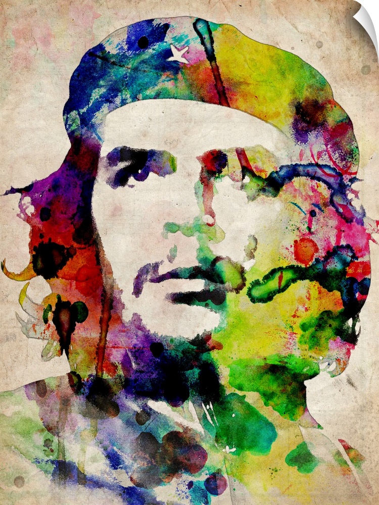 Che Guevara Urban Watercolour / Mixed Media