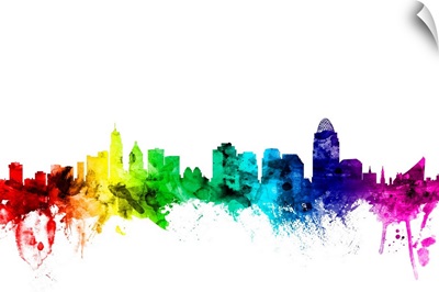 Cincinnati Ohio Skyline, Rainbow