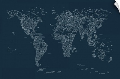City Names World Map